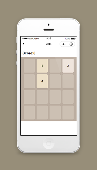 2048休闲益智小游戏微信小程序源码下载