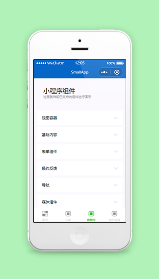 购物车小程序功能演示展示程序源码